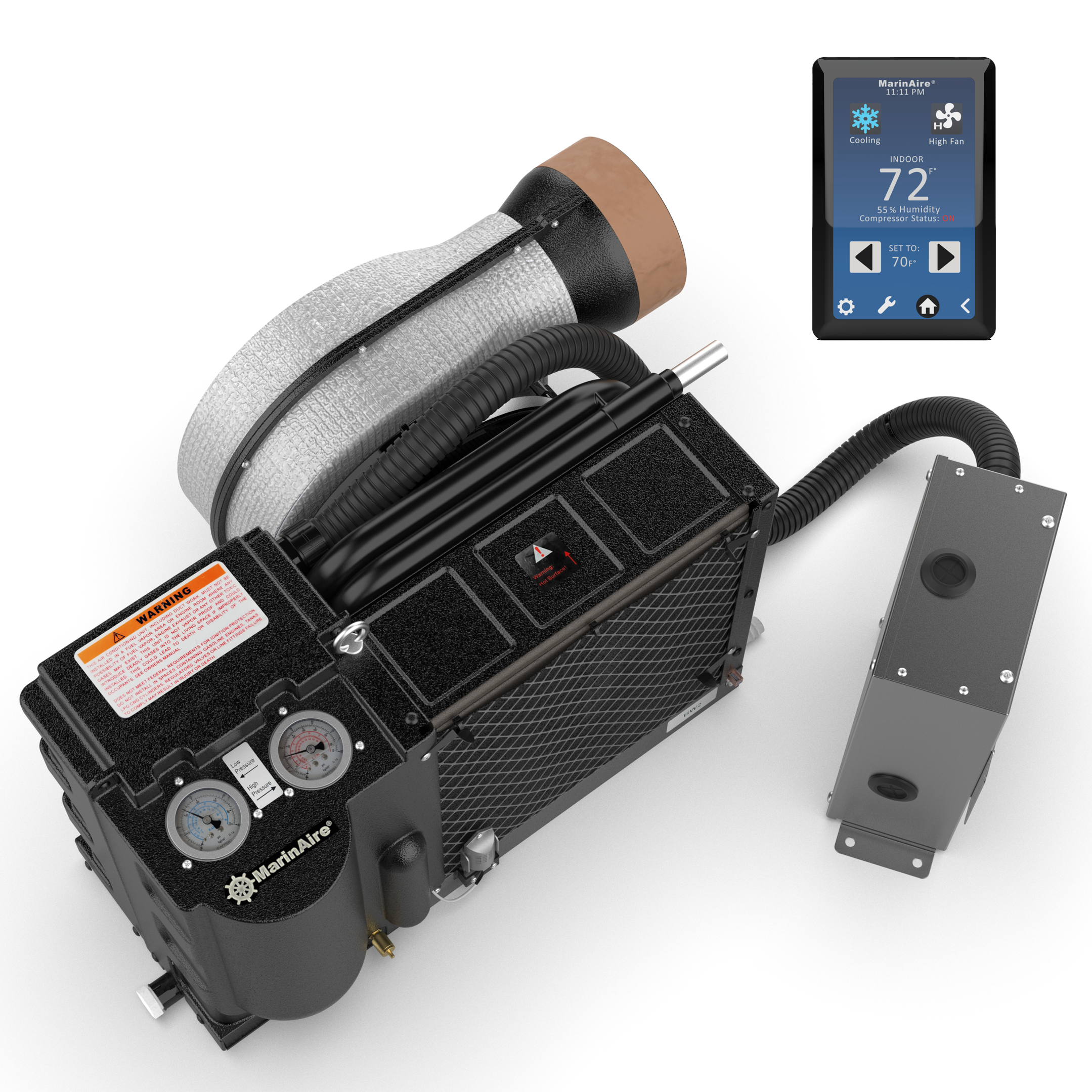 11,000 BTU Self-Contained Marine Air Conditioner & Heat Pump (110-120V)