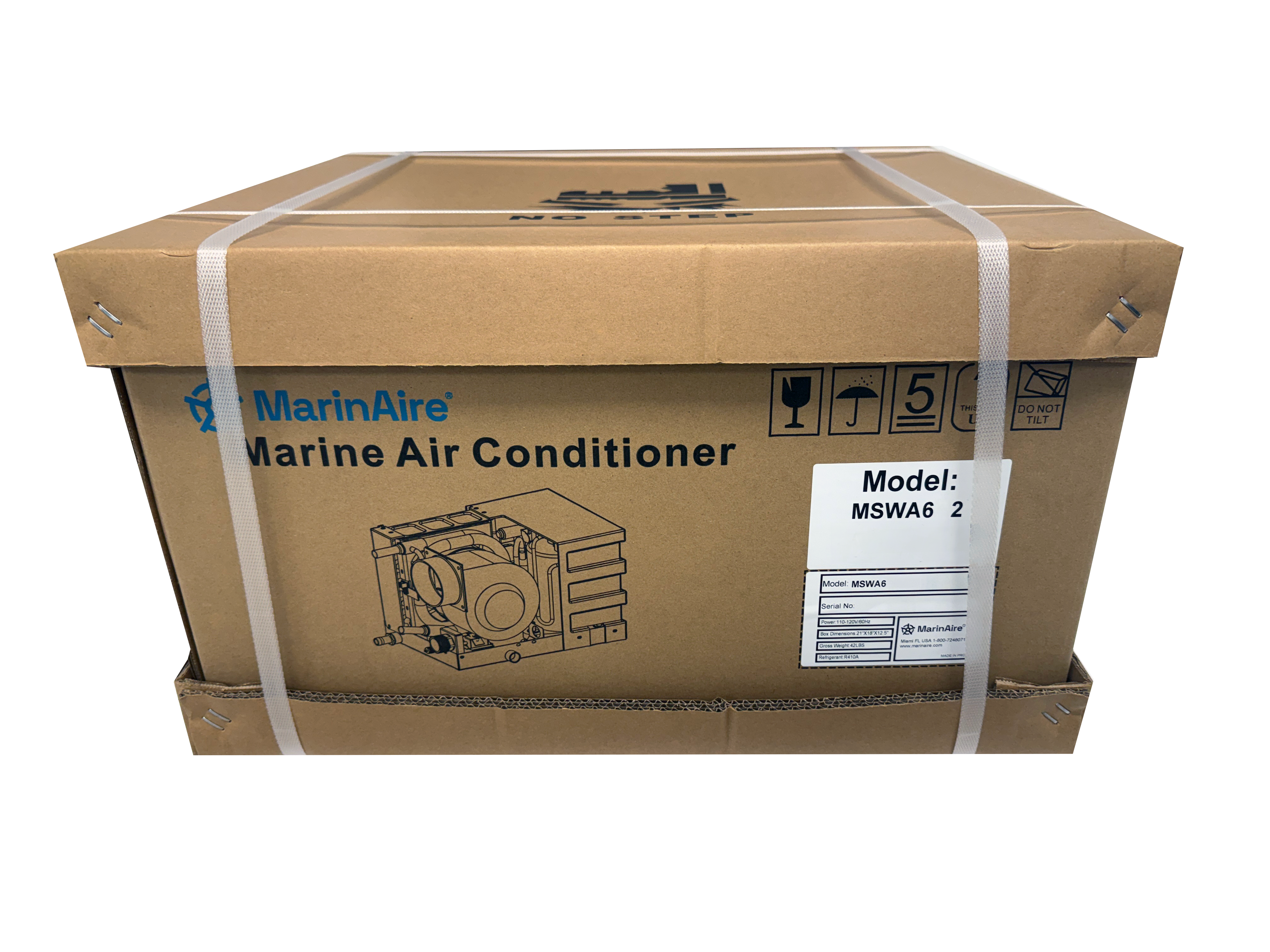 6,000 BTU Self-Contained Marine Air Conditioner & Heat Pump (110-120V)