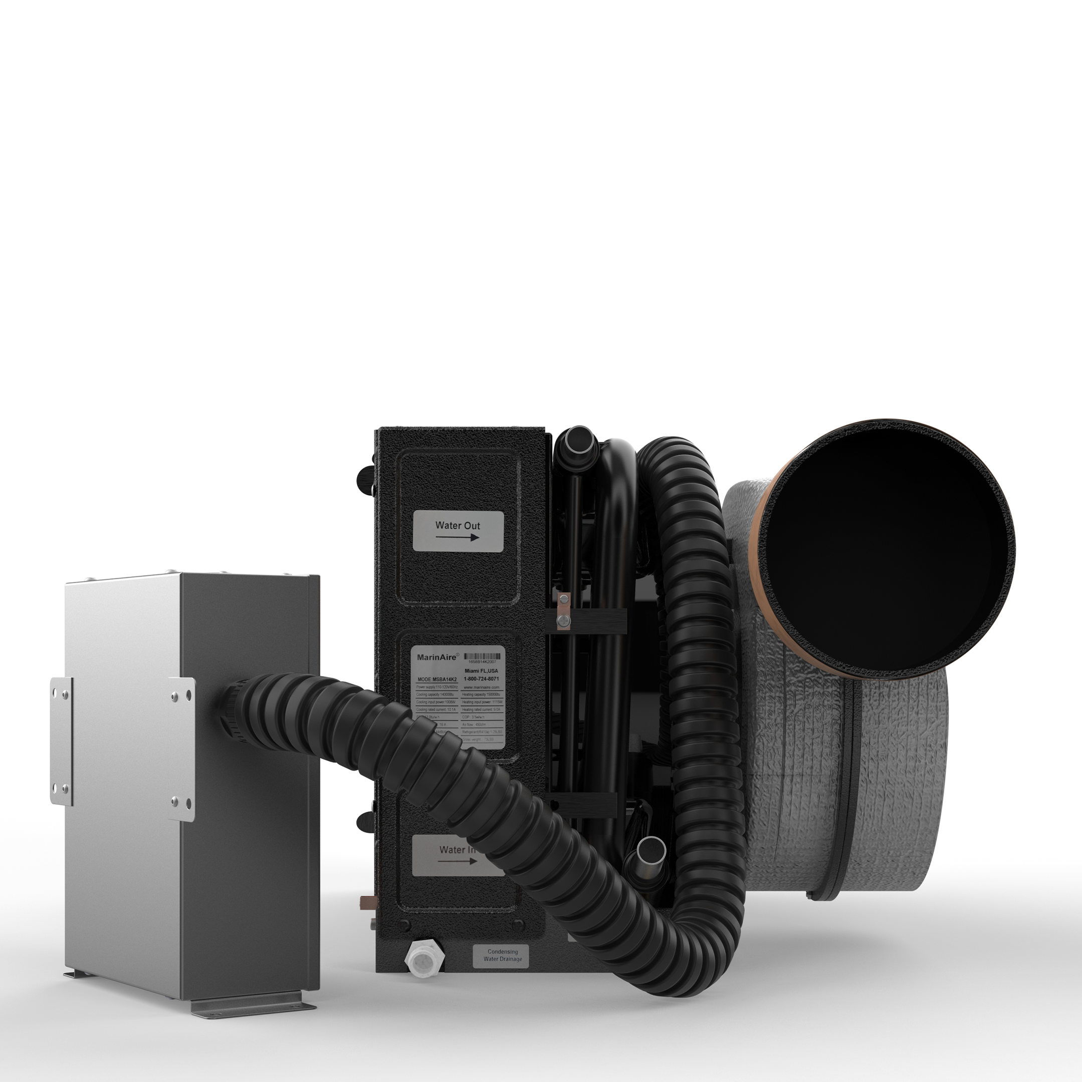 9,000 BTU Self-Contained Marine Air Conditioner & Heat Pump (110-120V)